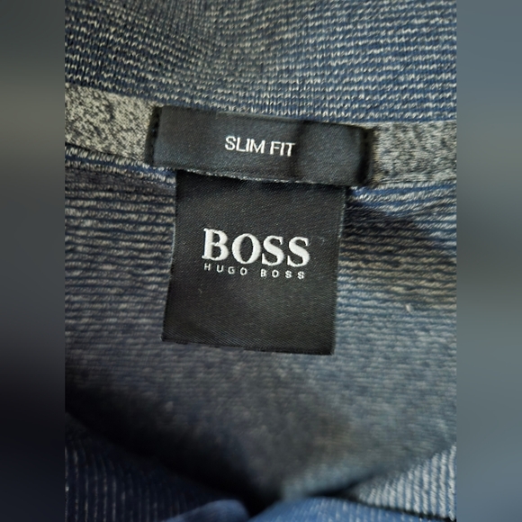 Hugo Boss Men's Polo Shirt Navy and White - Picture 4 of 9